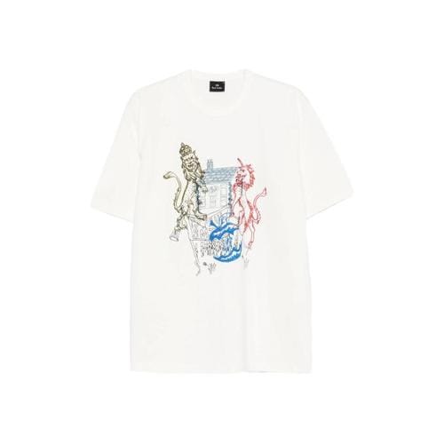 PS 바이 폴스미스 반팔 티셔츠 M2R 204Z WP6090 02 white BIANCO MULTI