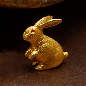 순금 선물 기념품 금 토끼 24K 3.75g 동물 디자인