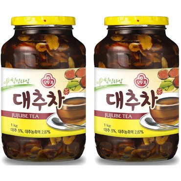  오뚜기 대추차 2kg(1kg x 2병)