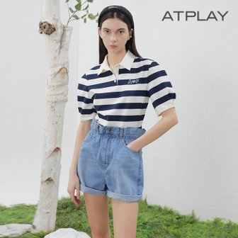 앳플레이 [ATPLAY] 튤립 오비 데님 팬츠 T222PSA432