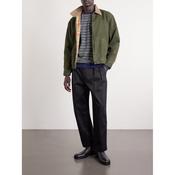 로고 아플리케 스트라이프 코튼 저지 티셔츠 46376663163041754