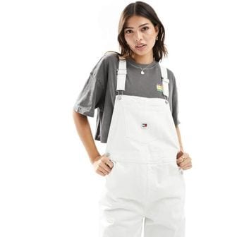 타미진스 타미진 데이지 baggy dungarees화이트 워시드