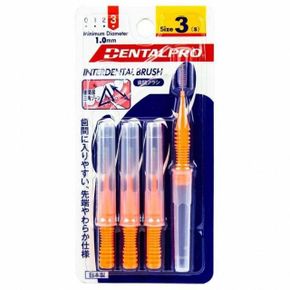 구강 청결 치간칫솔 3 4P S 1.0mm X ( 2매입 )