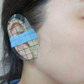 10P 귀 방수스티커 이어패치 귀마개 테이프 수영장 염색 미용실 이어