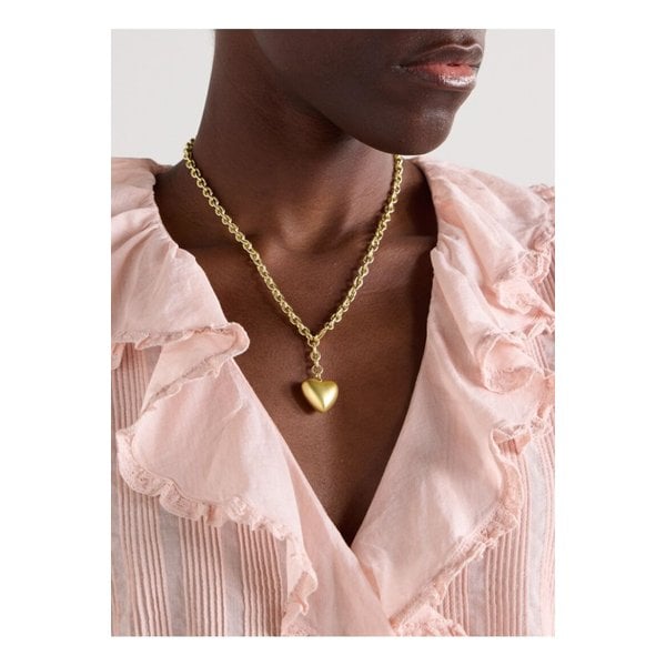 록산느 애슐린 미니 퍼피 하트 골드톤 목걸이 1647597360412593