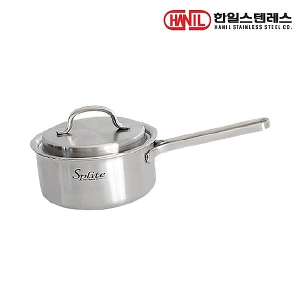 스플릿 통5중 스텐레스 편수냄비 16cm 인덕션가능 스텐냄비