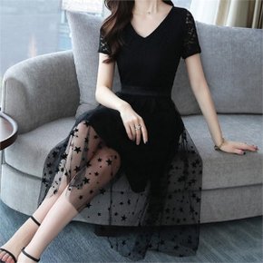 로즈 스타 시스루 원피스_P079492099
