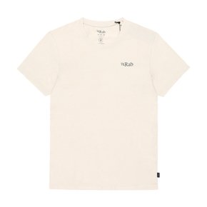 QCB-66 ECRU 스탠스 마운틴 피크 로고 남성 반팔티