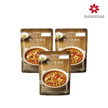 신세계 [피코크] 우리집 청국장찌개 500g x 3팩