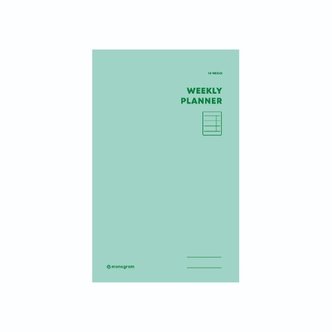  모노그램 monogram 위클리 플래너 weekly planner 16주 Melodie Green 2.8 MG-48 [유진스토어]