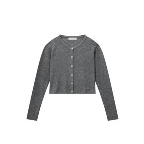 Cashmere ribbed cardigan_grey