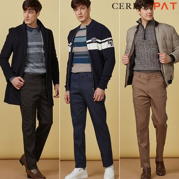  [CERINI by PAT] 남성 이중직 TC 기모 본딩 팬츠 3종 세트 23W