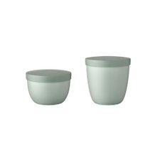 Mepal Snackpot Duo Pack Ellipse 메팔 샐러드 과일 간식 식사 샌드위치 보관 용기 Nordic Sage