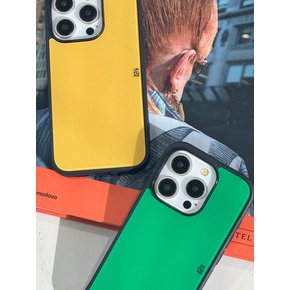 logo glass bumper case [Yellow]