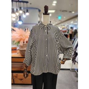 노원점 스테파니 7부 소매 스트라이프 셔츠 A25SH5313