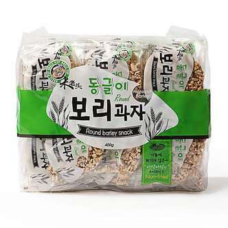 글로벌푸드 엉클팝 동글이 보리과자 400g