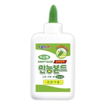 오너클랜 종이나라 3500 만능본드 120g 낱개 목공용 풀