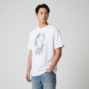 그래픽 릴드 핏 티셔츠(M) WHITE 271049