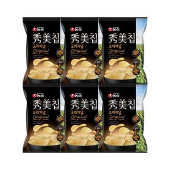  농심 수미칩 55g x 6봉 생감자 봉지과자