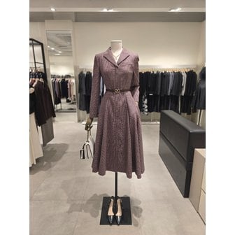 지고트 [파주점] 체크 울 집업 플레어 원피스 JRBA0OP802