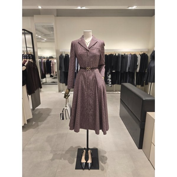 [파주점] 체크 울 집업 플레어 원피스 JRBA0OP802