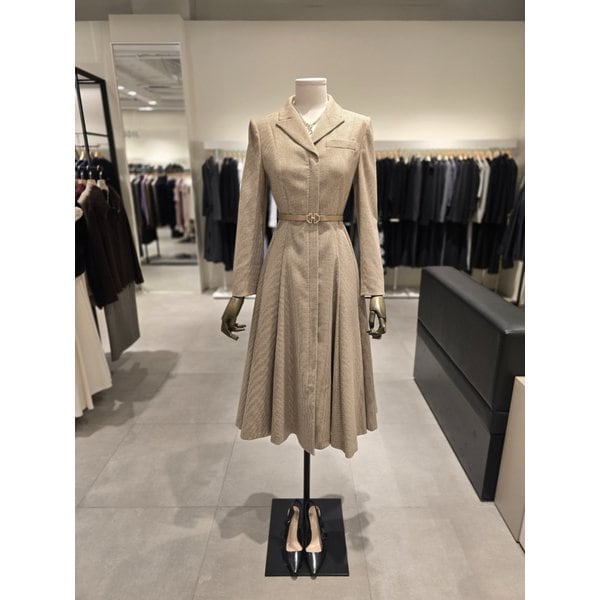 [파주점] 체크 울 집업 플레어 원피스 JRBA0OP802