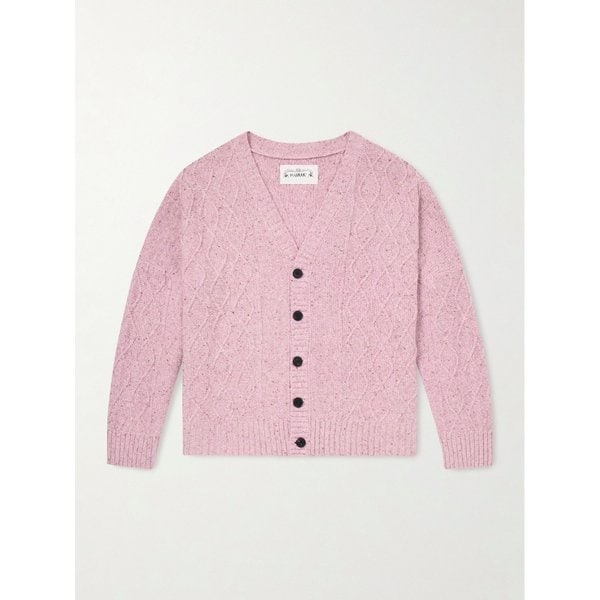 마나키 키아누 케이블 니트 울 블렌드 가디건 46376663162882404