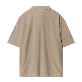 TERRY COLLAR T-SHIRT _BEIGE