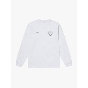 FC EMBLEM LONG SLEEVE TEE-MELANGE GREY