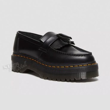 닥터마틴 NA 아드리안 쿼드 스무스 로퍼 27989001 DR. MARTENS ADRIAN LEATHER PLATFORM TASSEL