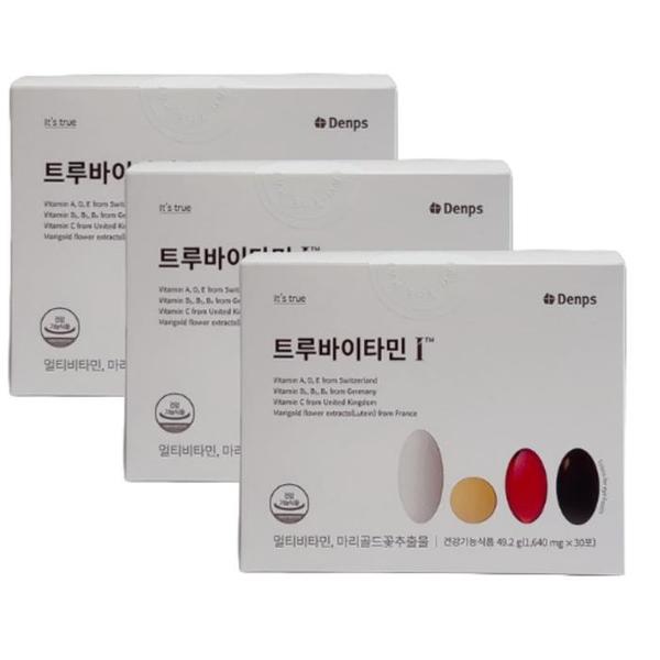 [덴프스] 덴프스 트루바이타민I 멀티비타민루테인 1,690mg X30포 3박스 /SJ (S36939256)