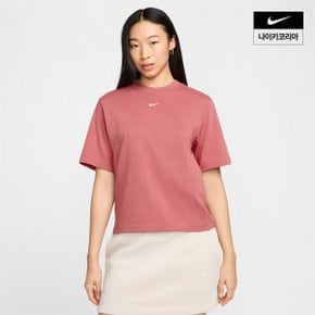 우먼스 나이키 스포츠웨어 에센셜 박시 티셔츠 NIKE DD1238-634