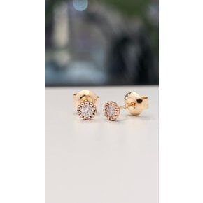 [시흥점] 베노아3   0.1CT (1부)로즈골드 귀걸이 (211500120)