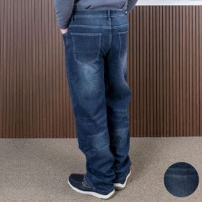 중년 남성 편한 겨울 융기모 데님 팬츠 겨울에 입는 진짜 청바지_P415323157