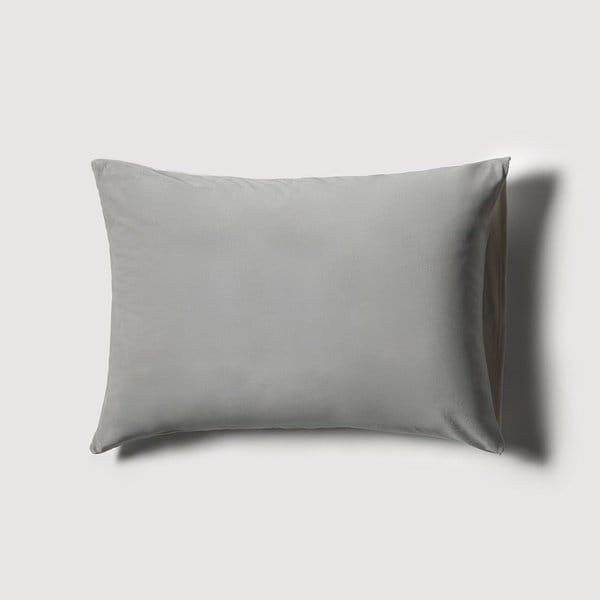 밍크 플리스 배색 베개커버 70x50cm 그레이 J605404000381