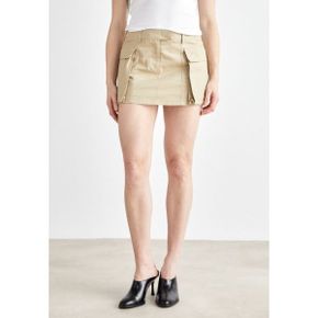 4407171 DKNY POCKET SKIRT - Mini skirt beige