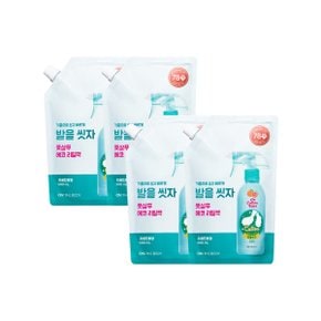 온더바디 코튼풋 발을씻자 풋샴푸자몽향 리필 500ml X 4개