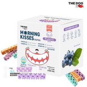 모닝키세스 강아지 양치껌 덴탈껌 입냄새 치석제거 500g 블루베리