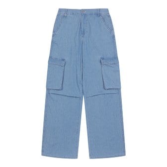 베네통 denim cargo pants_4DHJDF066902