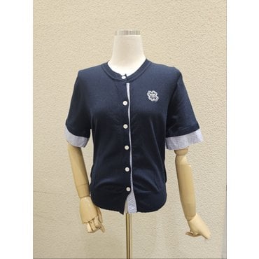메종블랑쉬 체크소매배색가디건 M253JKT801K