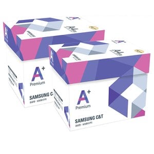 삼성물산 프리미엄A+ A4 복사용지 A4용지 80g 2500매 2BOX