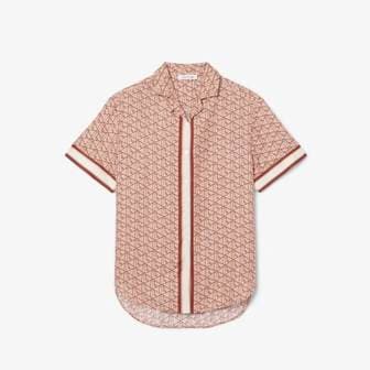 라코스테 [시흥점] 여성 모노그램 반팔 셔츠 CF0495-55G(2컬러)