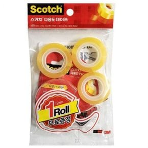 3M 스카치 다용도 테이프세트(12mm 디스펜서1+리필3)