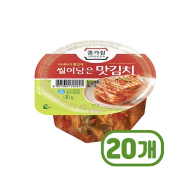  종가집 썰어담은 맛김치 130g x 20개