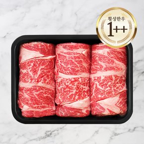 [냉동] 횡성 한우 1++등급 등심 200g 구이용 /1++등급(근내지방도7)이상
