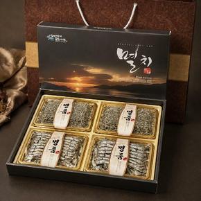 멸치 4종 선물세트 (대멸 160g+중멸 160g+세멸 180g+자멸 160g)