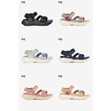 테바 2024 S/S 신상품 TEVA 여성용 쿠션 샌들 자이믹 STVF2414039 6종택1