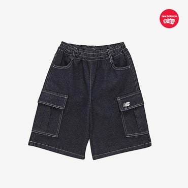 뉴발란스키즈 Outdoor Sports_인디고 데님 버뮤다팬츠(NK9VF3302U)