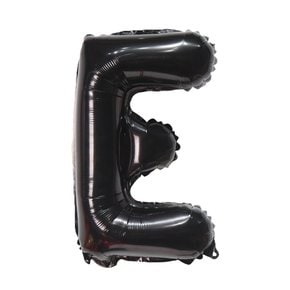 35cm 알파벳 호일 풍선 블랙 E 생일이벤트 문자풍선 16인치
