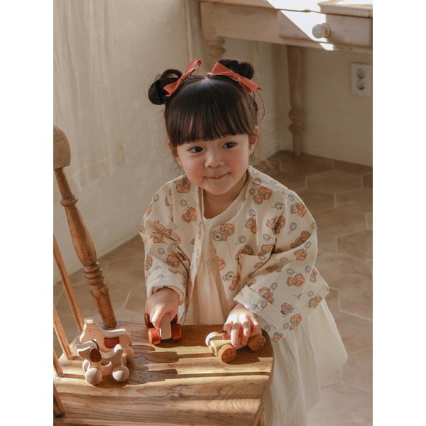 함께 놀러가요 - 4color 유아 코튼 자켓